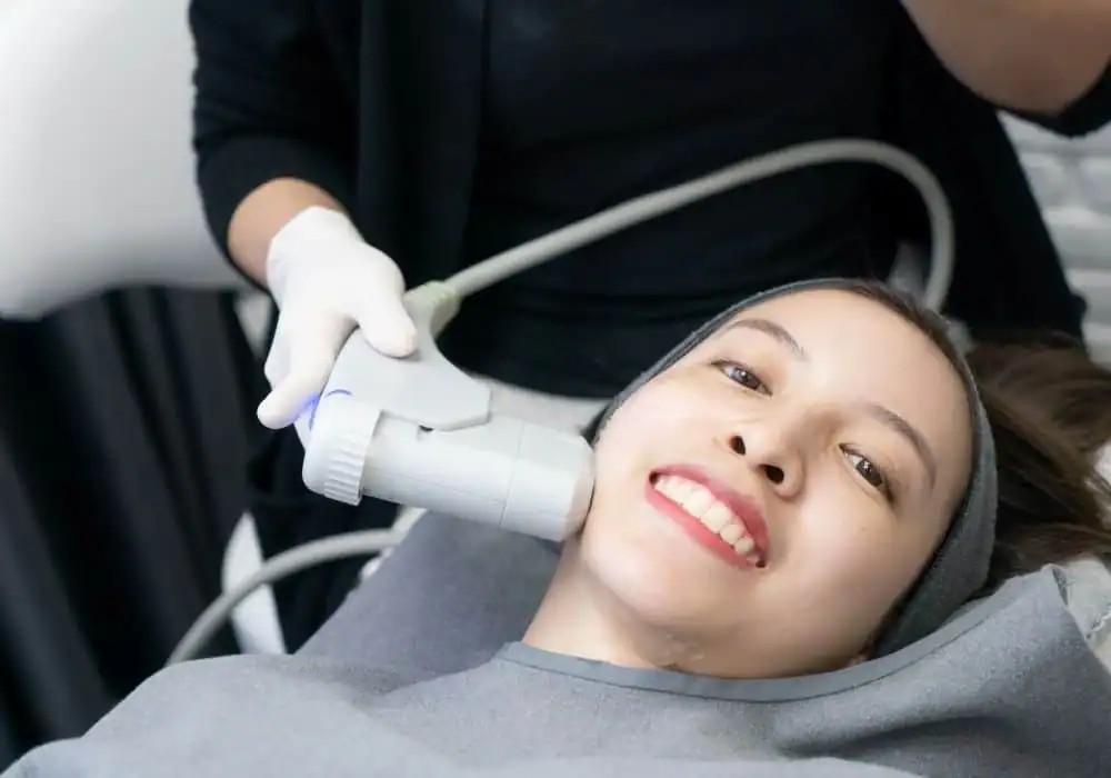 HIFU treatment Guildford in progress