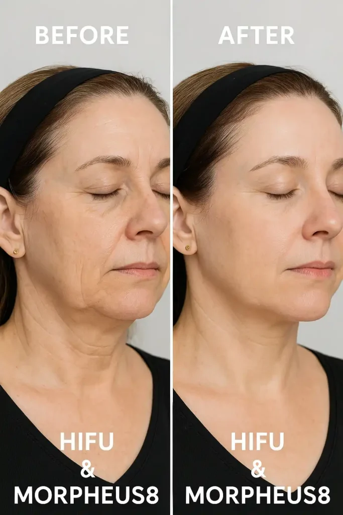 HIFU & Morpheus8 treatment results Guildford - book in today!